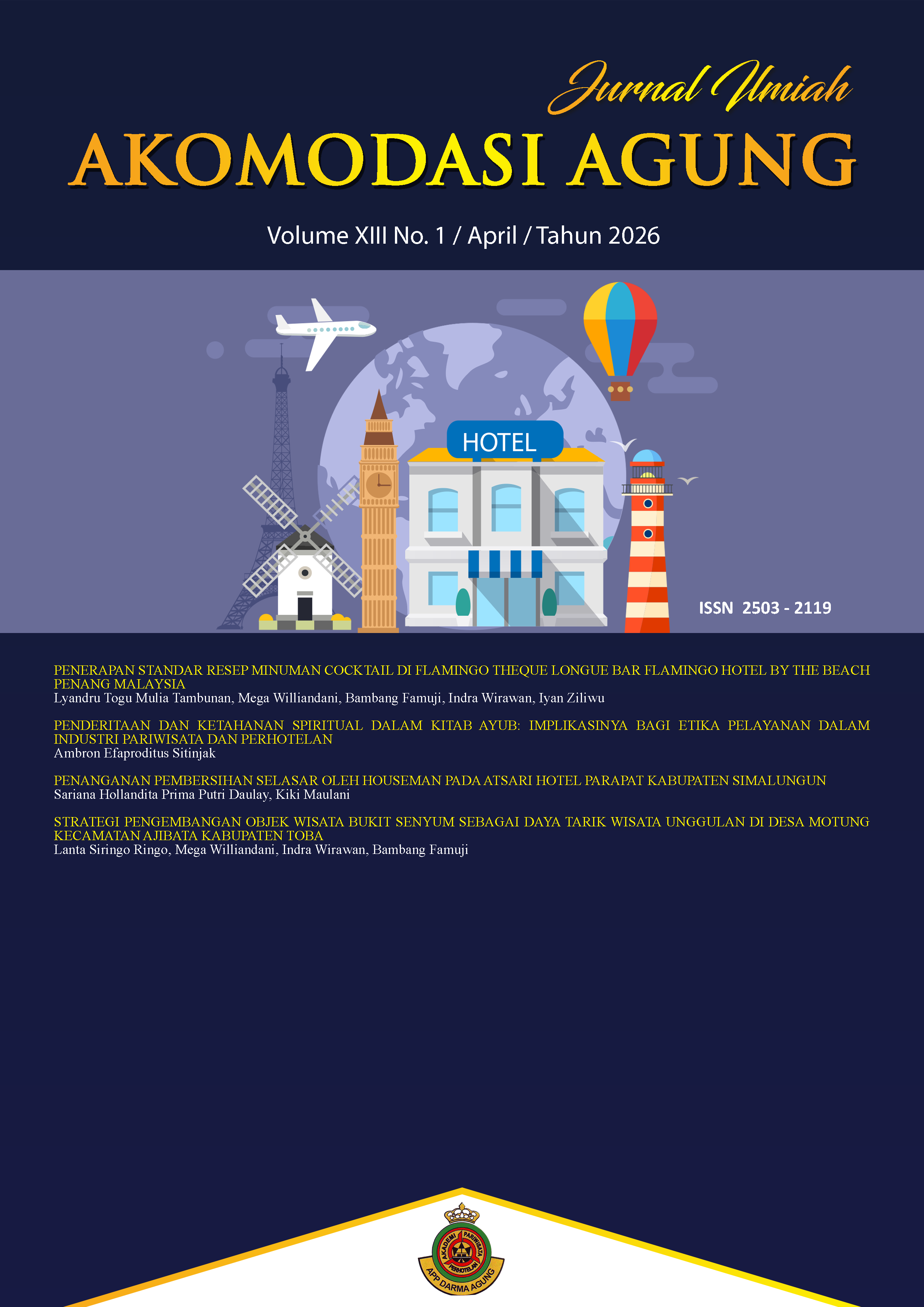 					View Vol. 13 No. 1 (2026): Jurnal Ilmiah Akomodasi Agung
				